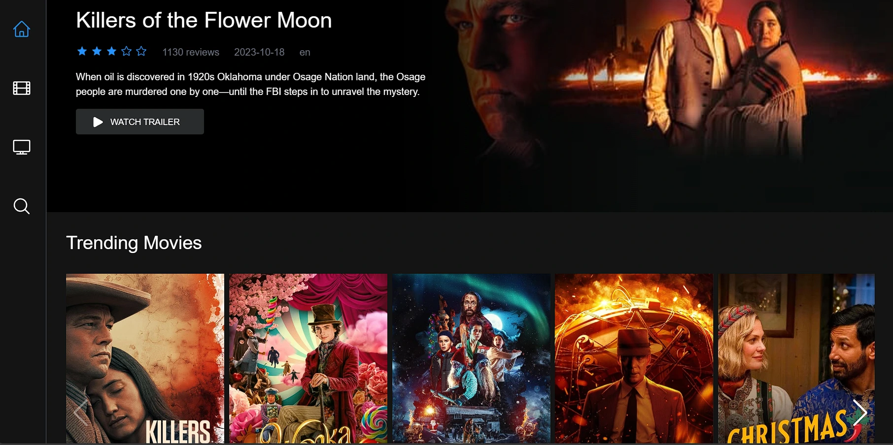 Movie App project screenshot